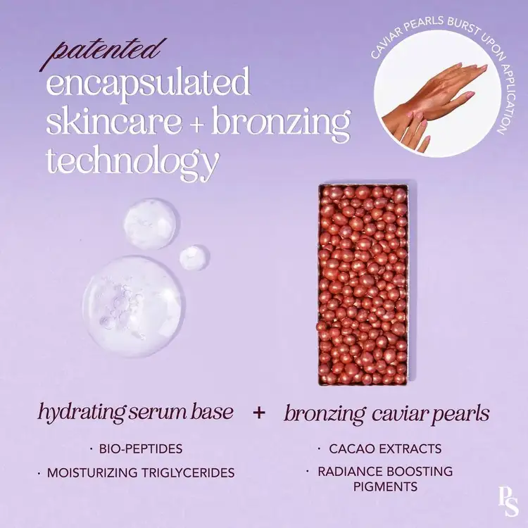 Cocoa Caviar Bronzing Serum - Serum bronceador, infusionado con bio peptidos y extracto de cacao
