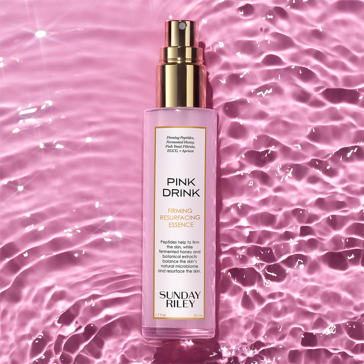 Pink Drink Firming Resurfacing Esencia reafirmante y renovadora reafirma y equilibra el microbioma