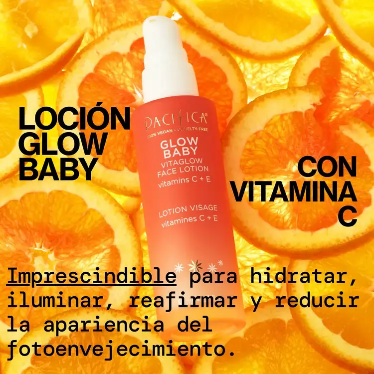 Glow Baby VitaGlow - Loción facial, ilumina e hidrata la piel