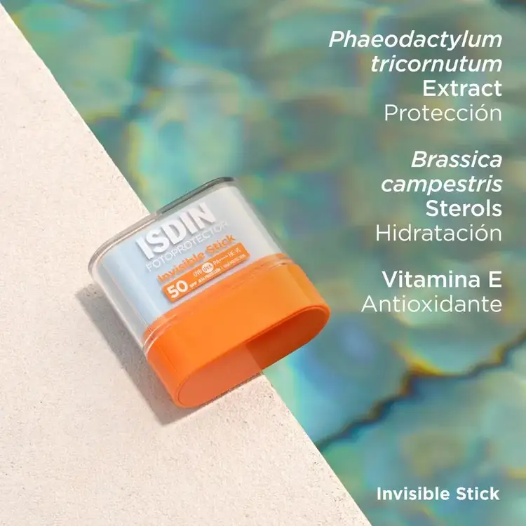 Invisible Stick - Protector solar en barra, resistente al agua y al sudor