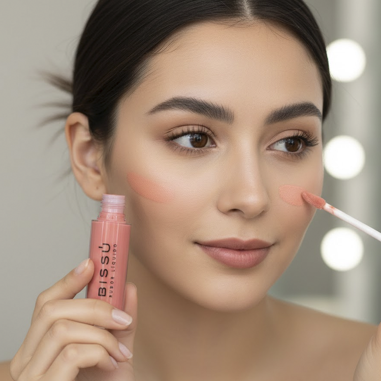 Rubor Líquido - Rubor facial, acabado natural y cobertura construible