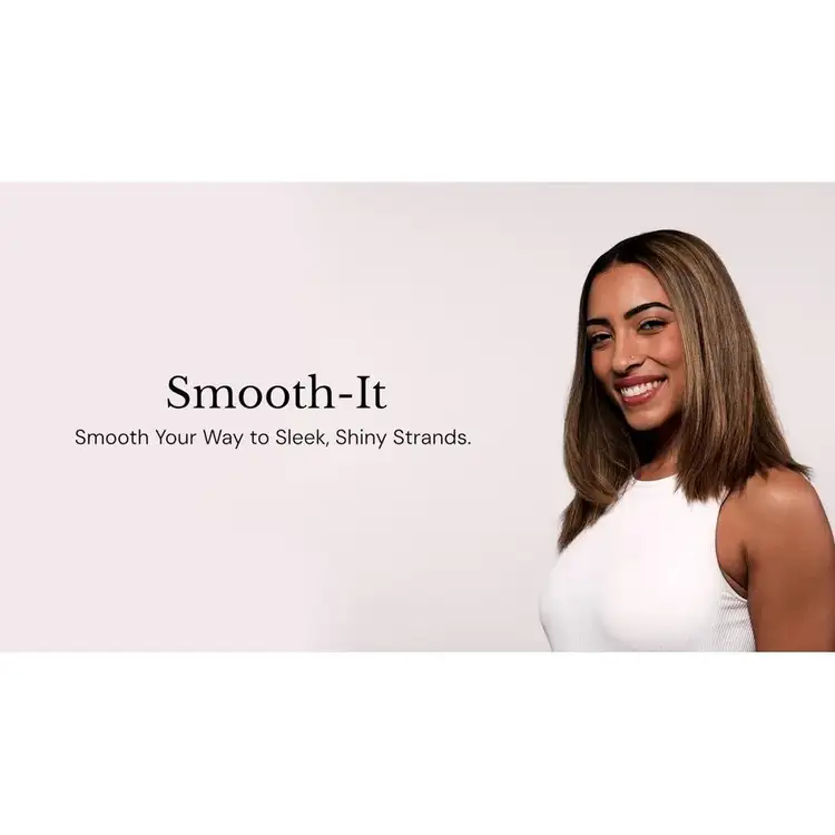 Smooth-It 2-in-1 Digital Straightening Comb Peine 2 en 1 alisador reduce el frizz