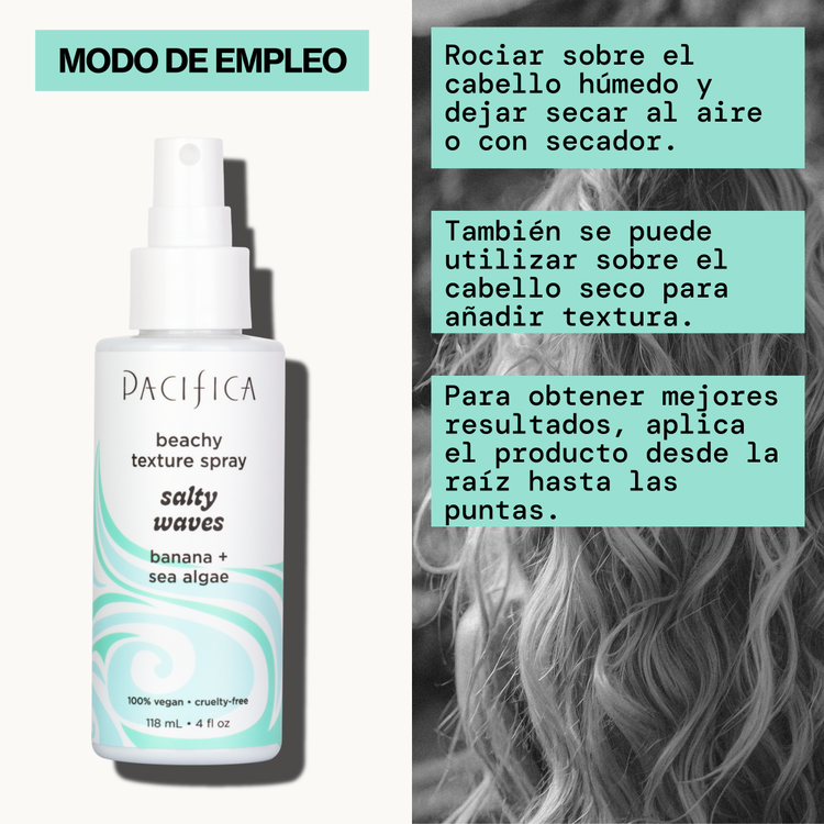 Salty Waves Texture Beachy - Tratamiento sin enjuague, textura y definición para peinados