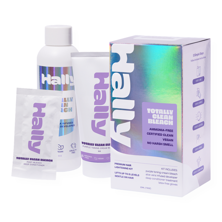 Totally Clean Bleach Premium Hair Lightening Kit Kit de decoloración ideal para rizos