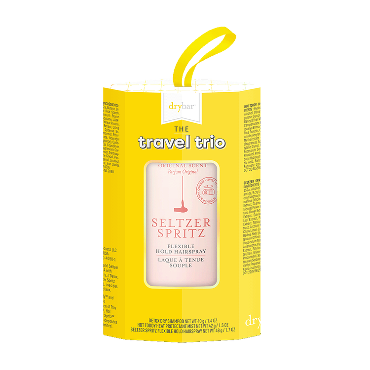 The Travel Trio - Set de Protector para el calor, Shampoo en seco y spray fijador