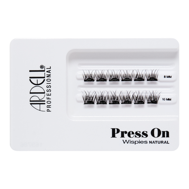 Press On 12 Count Wispies Natural Pestañas postizas pre-pegadas pestañas pre-pegadas wispies naturales.