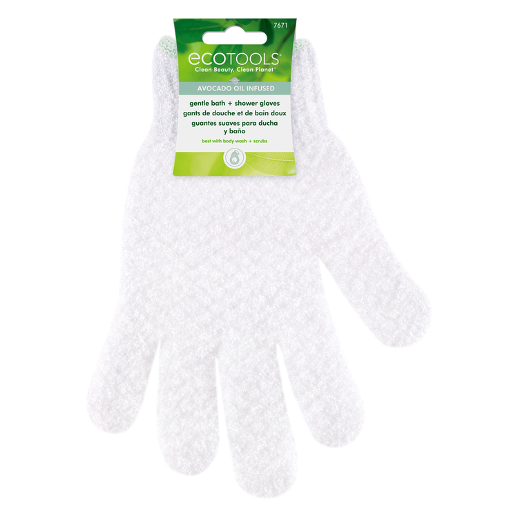 Eco Tools Gentle Cleansing Bath - Guantes corporales, para uso en ducha