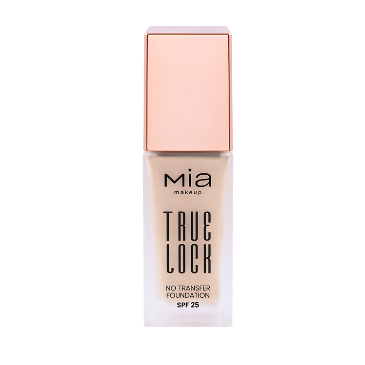 True Lock No Transfer Foundation Protector solar acabado impecable