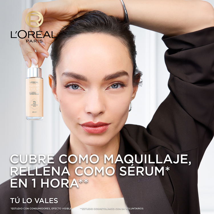 True Match Tinted Serum - Base de maquillaje líquida, tipo serum con ácido hialurónico