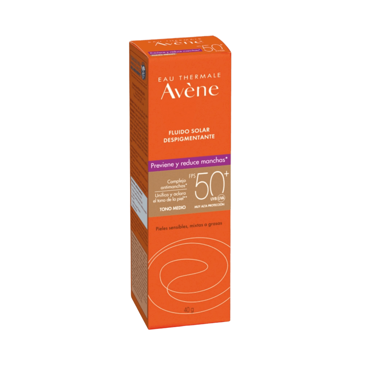 Eau Thermale - Fluido despigmentante, protección solar con acción antimanchas