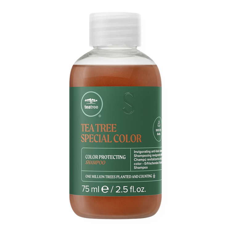 Travel Size Tea Tree Special Color Shampoo protege el color del cabello