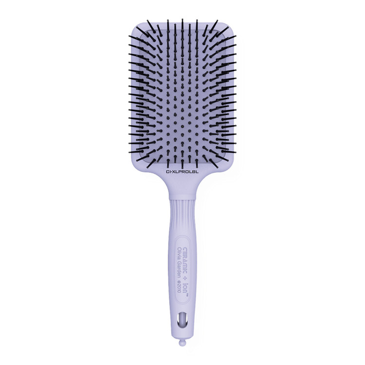 Ceramic + Ion Blossom Anti-Static Cushioned Paddle - Cepillo para cabello, desenreda facilmente