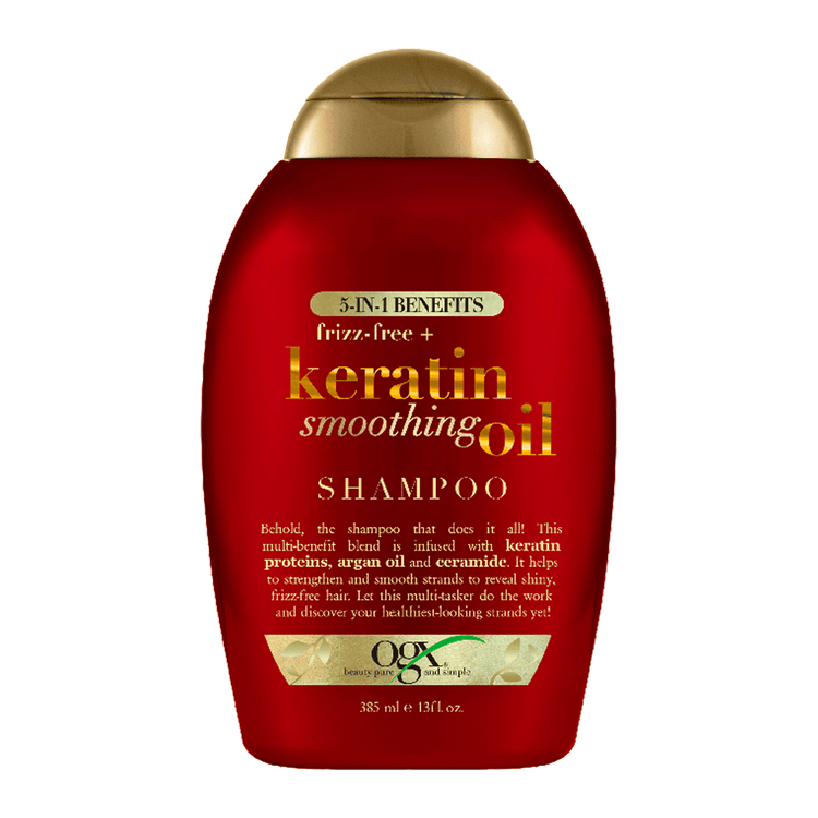 OGX Strengthening And Smooth Extra Strength Keratin Oil - Shampoo, con proteína de queratina