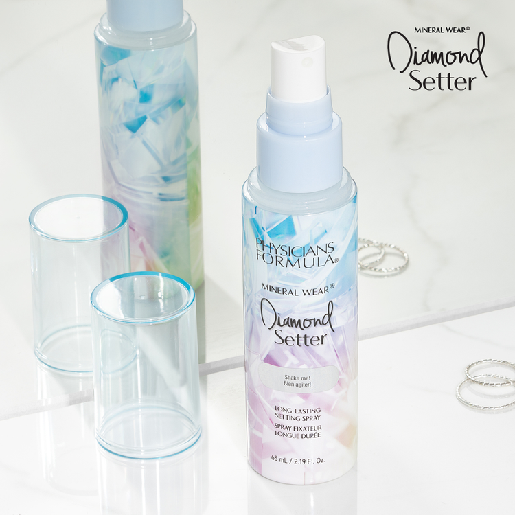 Mineral Wear Setting Diamond Setter Spray para piel sensible