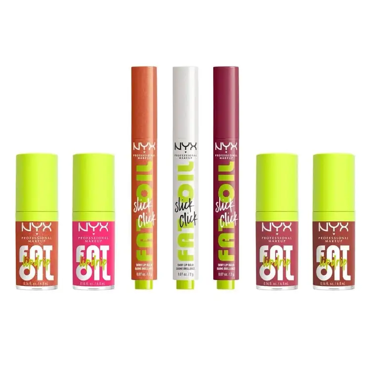 Gingerbaddie - Kit Fat Oil + Slick Click, set edición limitada con aceite labial y bálsamos labiales