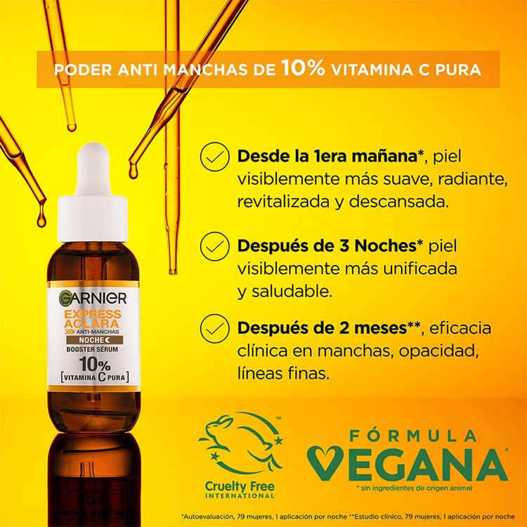 Garnier Skin - Sérum, con Vitamina C pura
