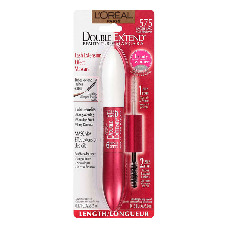 Double Extension Mascara de pestañas pestañas nutridas con efecto extensión