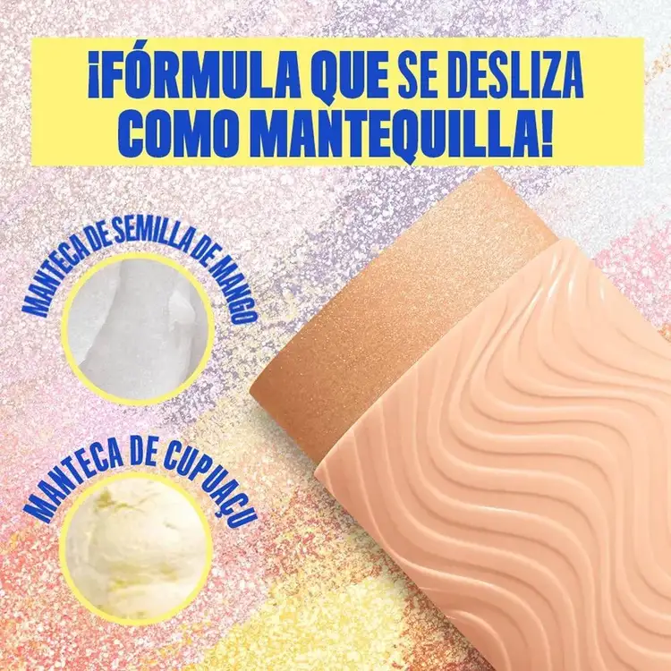 Buttermelt Glaze Stix - Iluminador para cuerpo y rostro, 8 horas de duración
