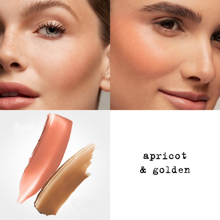 Blush & Bronze Hydro-Blur Cheek Dúo de rubor y bronceador acabado luminoso