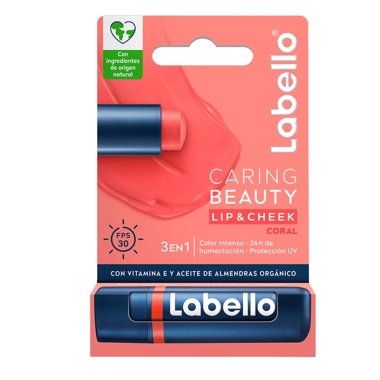 Caring Beauty Balsamo Labial color intenso + humectación intensiva