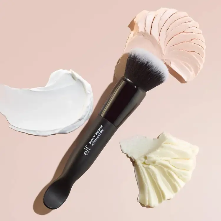 e.l.f. Putty Primer Brush & Applicator Herramienta de maquillaje de doble punta y brocha de maquillaje