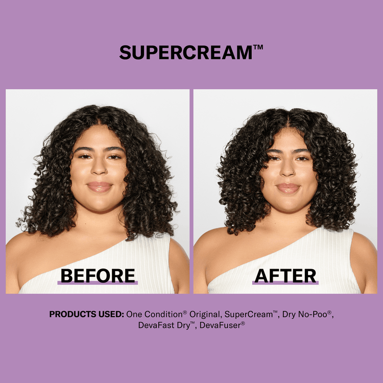 Supercream Rich Coconut-Infused Definer Crema capilar hidrata y define el cabello