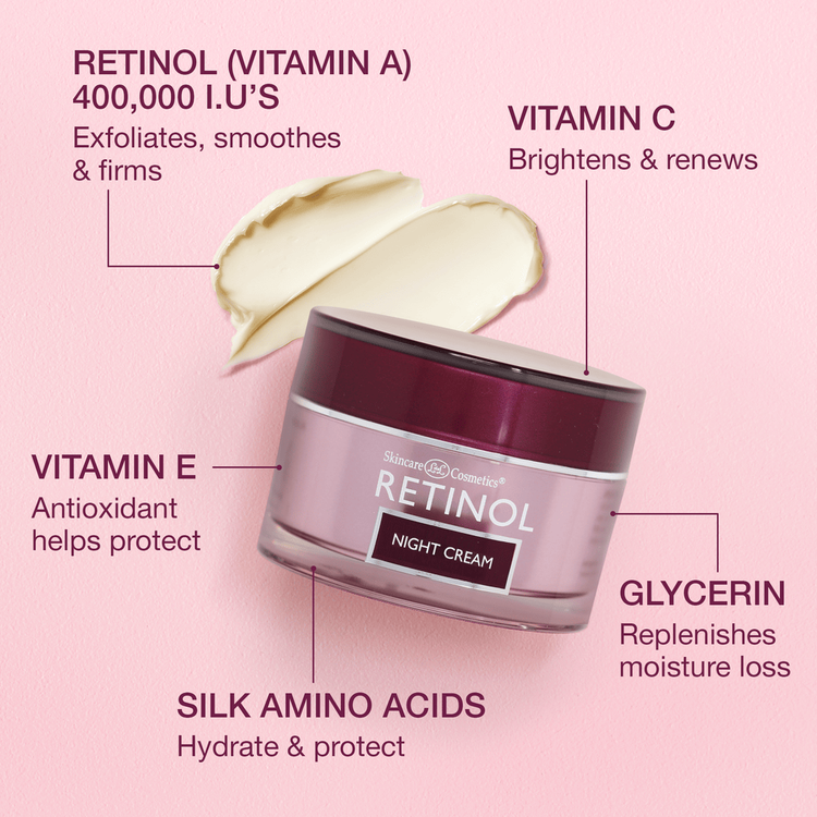 Retinol Crema facial con protector solar antiedad - spf 21