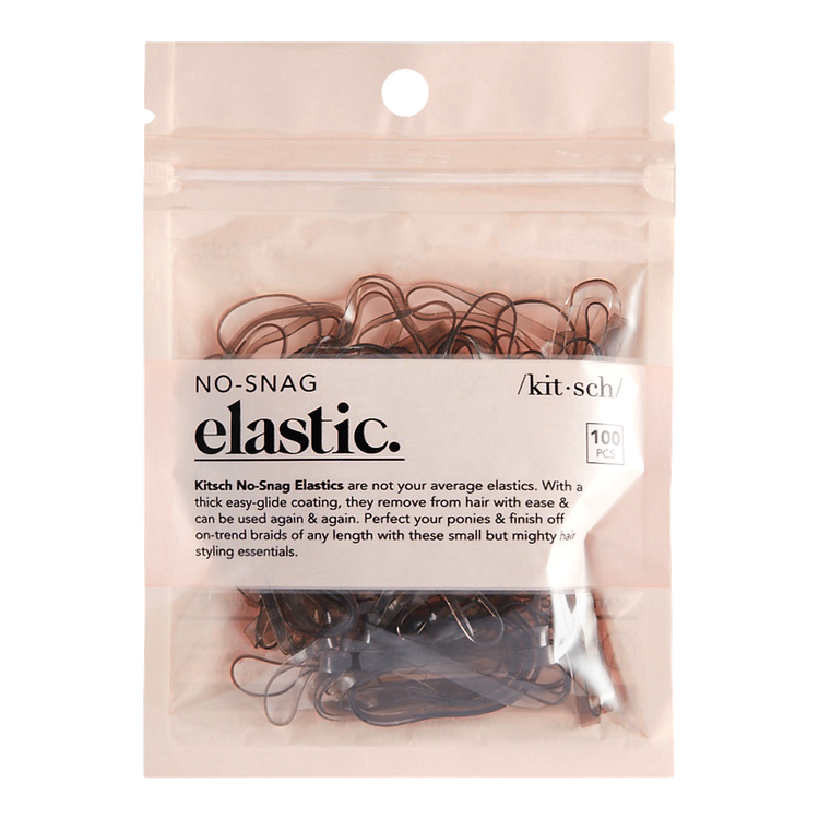 Brown No-Snag Elastics - Ligas elásticas, resistentes y fáciles de usar