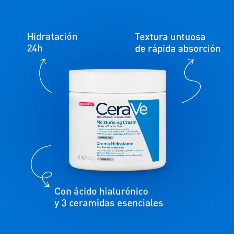Crema hidratante, facial y corporal