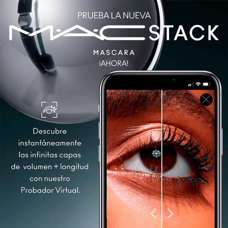 M·A·Cstack Mascara Máscara de pestañas volumen, longitud y definición adaptable