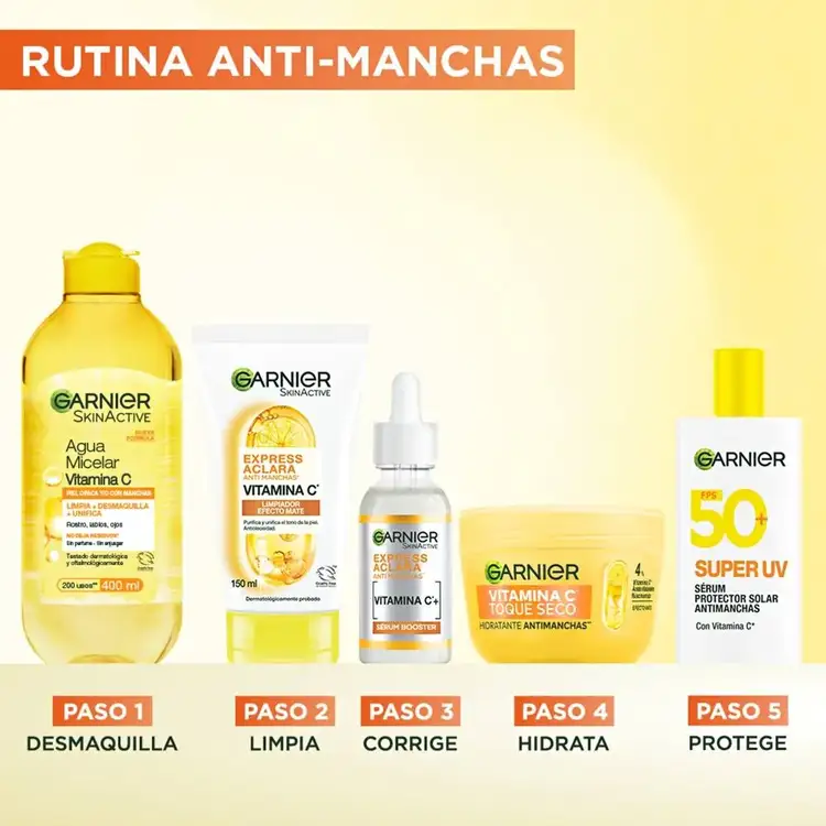 Vitamina C Toque Seco - Hidratante antimanchas, con vitamina C y ácido hialurónico