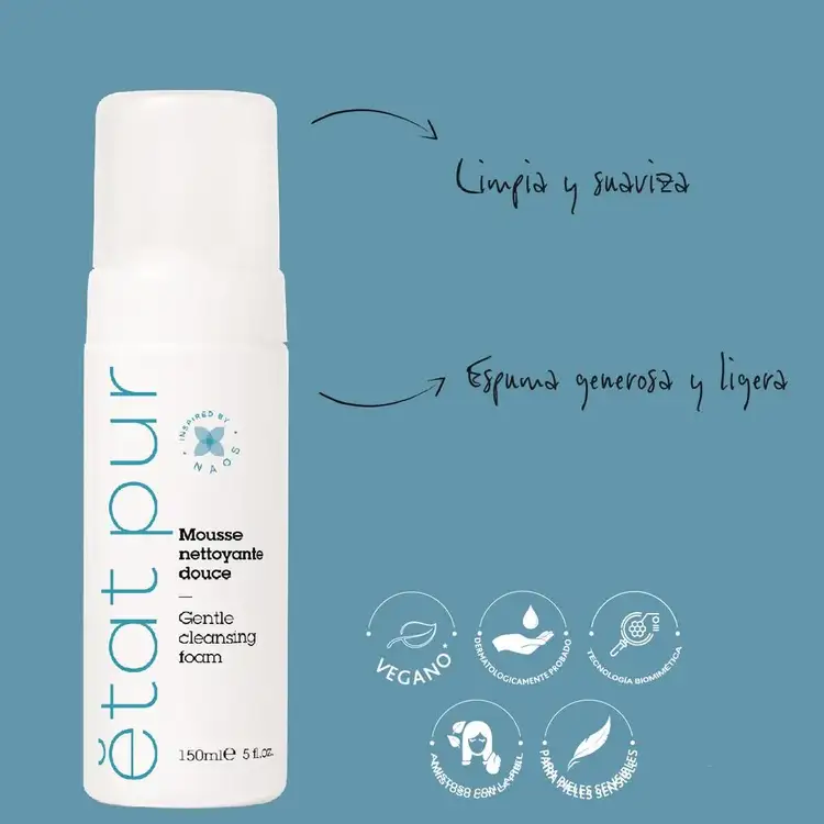Limpiadores Espuma limpiadora para piel sensible