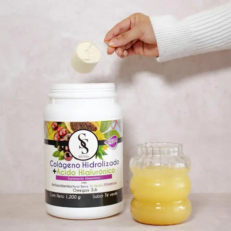 Suplemento alimenticio, para piel firme, cabello fuerte y articulaciones saludables