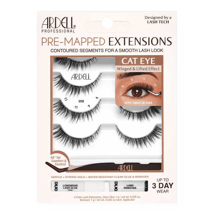 Pre-Mapped Cat Eye Extensiones de pestañas estilo cat eye prediseñado.