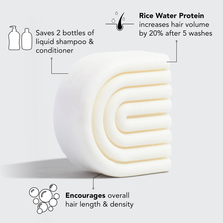 Rice Water Protein Hair Acondicionador en barra ayuda a reparar el cabello