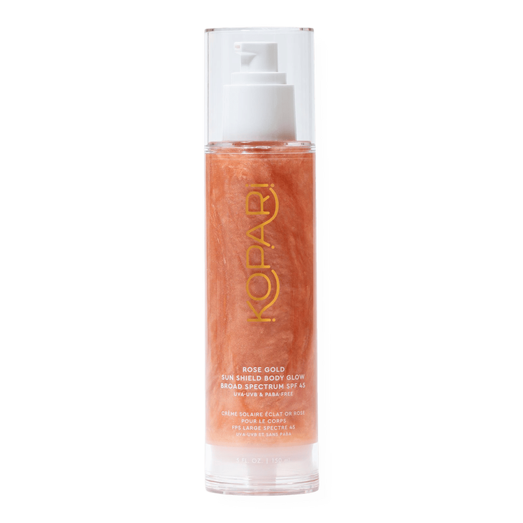 Rose Gold Sun Shield Body Glow - Gel corporal, protección solar