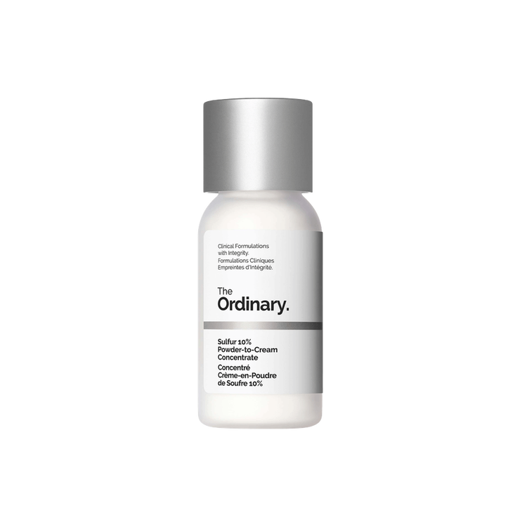 Sulfur 10% Powder-To-Cream - Concentrado de azufre, para tratar brotes y reducir imperfecciones