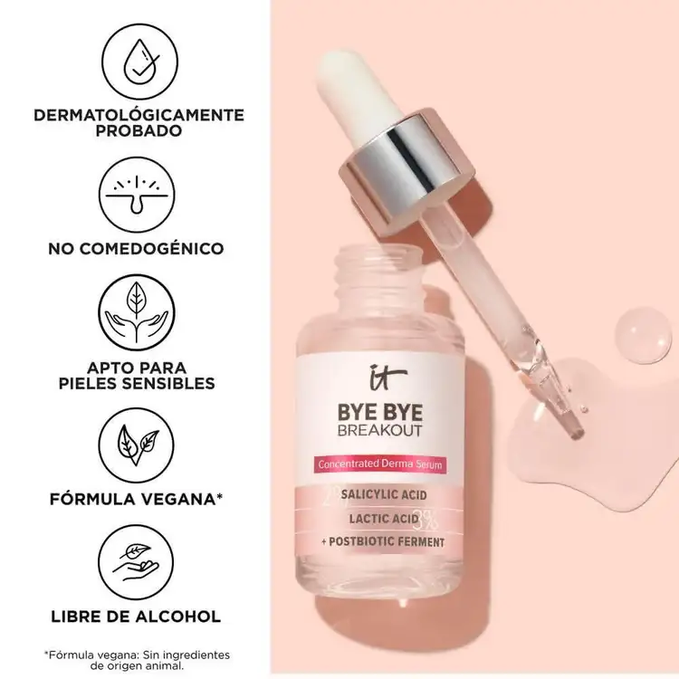 Bye Bye Serum - Suero facial, tratamiento anti-acné