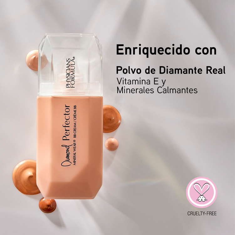 Mineral Wear Foundation Diamond Perfector Bb Cream Maquillaje 10 beneficios en un solo producto