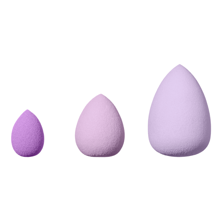 e.l.f. Complexion Sponge Trio Esponjas de Maquillaje Suaves en una Gama de 3 Tamaños