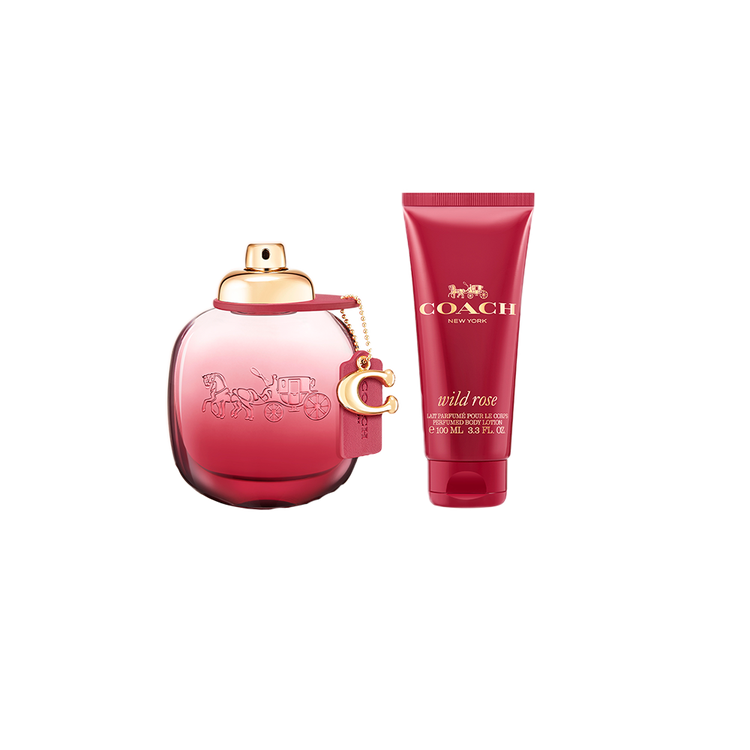 Wild Rose - Set de regalo, Eau de Parfum 90 ml + Body Lotion + Pouch