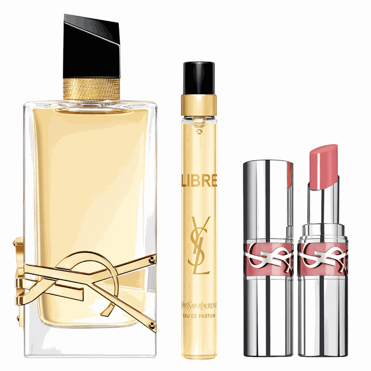 LIBRE - Set de regalo, Eau de Parfum 90ML + 10ML + LOVESHINE 44