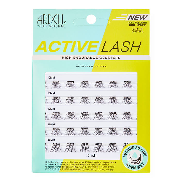 Active Lash Individual Clusters, Dash Pestañas individuales 3D pestañas individuales en grupos de tres.