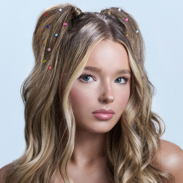 Gem Pen Hair Gem Styling Set - Device & 60 Gems Set de gemas adhesivo seguro para el cabello