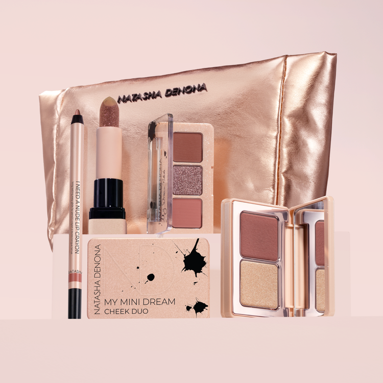 My Dream Pouch - Set de regalo, paleta de sombras + dúo de rubores + labial + lápiz labial
