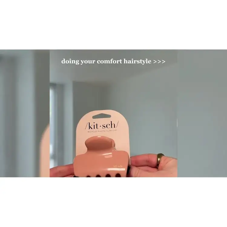 Recycled Plastic Puffy Claw Clip Pinza metálica agarre firme