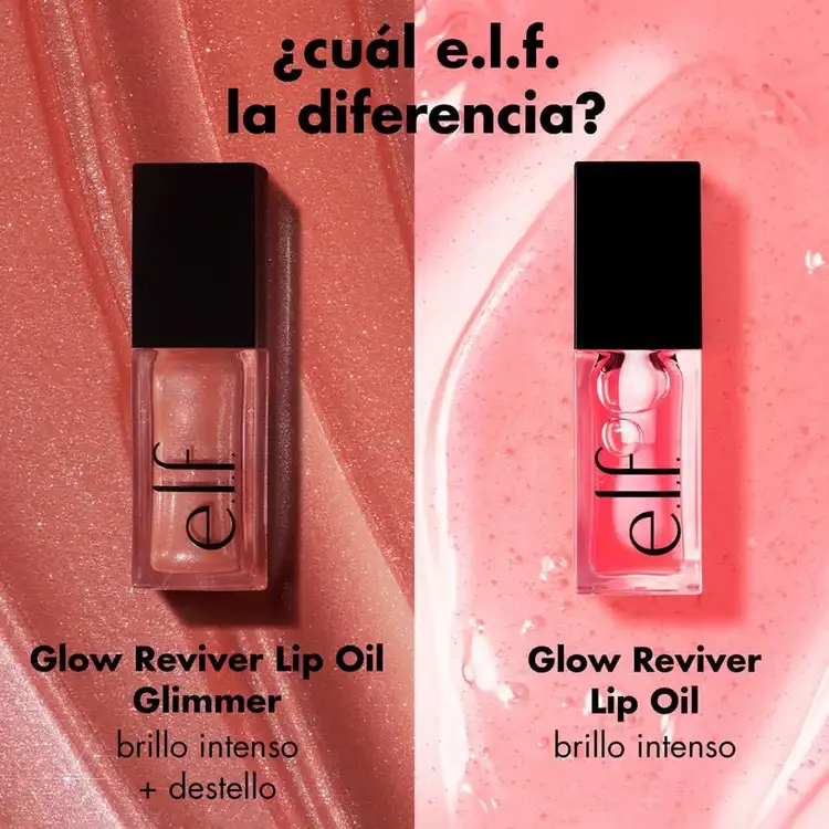 e.l.f. Glow Reviver Lip Oil Glimmer Aceite labial ultra brillante con destellos