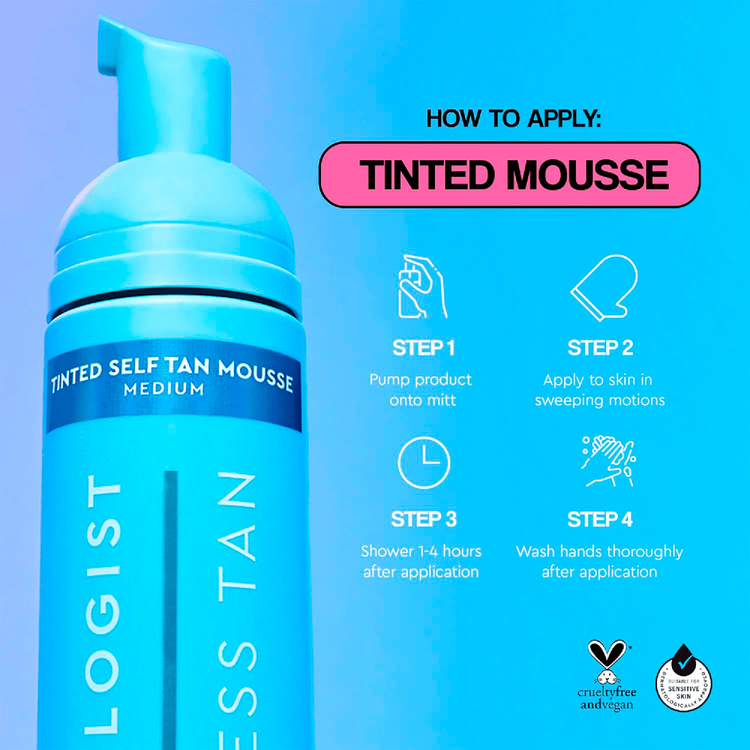 Express Tan Tinted Self‑Tan Mousse Mousse autobronceadora bronceador