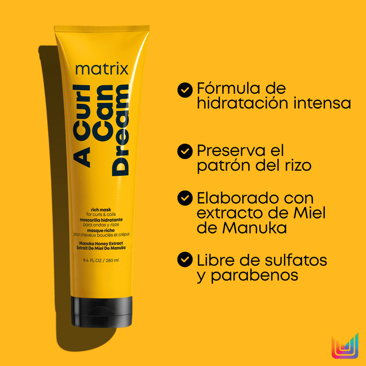 A Curl Can Dream - Mascarilla capilar, hidrata y define rizos y ondas