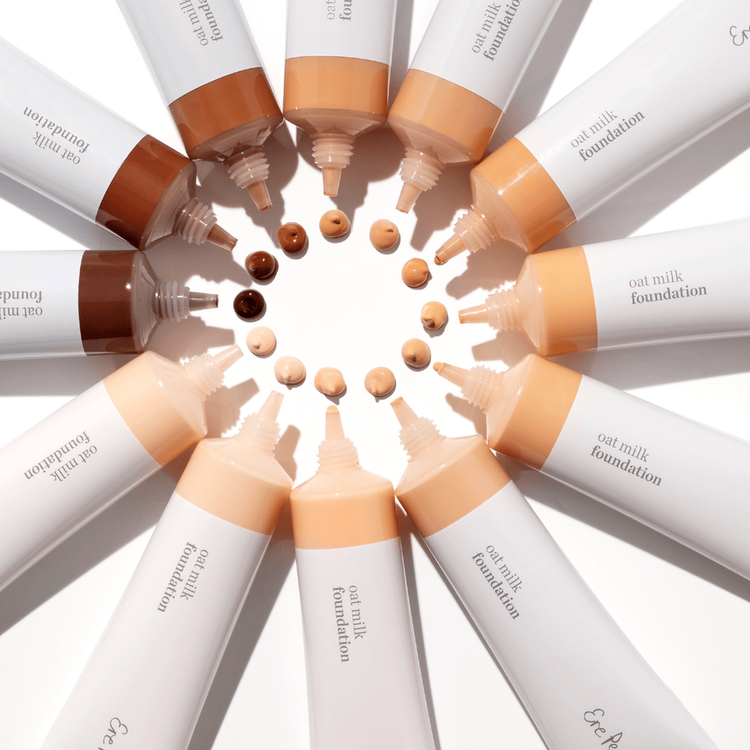 Maquillaje de Avena - Base de maquillaje, ofrece una cobertura media o total